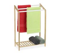 relaxdays Porte-serviettes vertical en bambou
