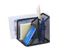 relaxdays Porte-stylos Mesh avec porte-lettres