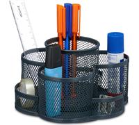 relaxdays Porte-stylos rotatif avec 7 compartiments