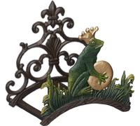 Relaxdays Support pour Le Tuyau d’arrosage, Mural, Antique, Montage Mural, Fonte de Fer, HLP 23x24x15 cm, Multicolore