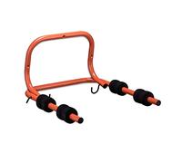 Relaxdays Porte-vélo Mural, pour 2 vélos, Charge Max. 30 kg, Repliable, HLP: 28x47,5x51 cm, accroche-vélo, Rouge et Noir