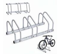 Relaxdays, porte-vélos acier réglable 55-70 mm, plusieurs modèles | pour montage au sol, support de vélo
