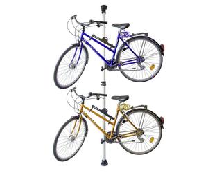 Relaxdays Porte-vélos téléscopique pour 2 vélos
