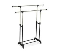 Relaxdays Porte-vêtements 2 barres