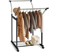relaxdays Portemanteau 2 barres