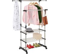 relaxdays Portemanteau 2 barres