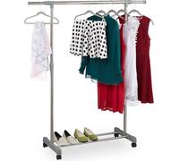 relaxdays Portemanteau extensible sur roulettes