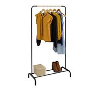 Relaxdays Portemanteau Non Fixe, pour Vos Chemises et Vestes, métallique, H x L x P : 149 x 80 x 40 cm, Noir