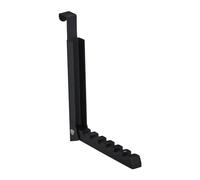 Relaxdays Portemanteau Pliable, pour Porte de Max 2 cm d’épaisseur, à accrocher, 6 cintres, métal et Bois, Noir