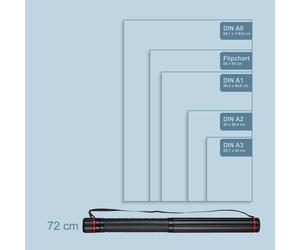 Relaxdays Poseur d'affiches à roulettes