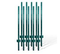 Relaxdays Poteaux clôture grillage, lot de 10