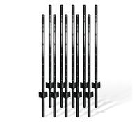 Relaxdays Poteaux clôture grillage, lot de 10