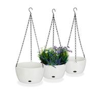 Relaxdays Pots de fleurs suspendus en 3 tailles