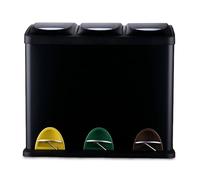 Relaxdays Poubelle cuisine 3 x 8 l