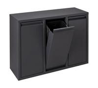Relaxdays Poubelle 3 compartiments 3 x 10 l