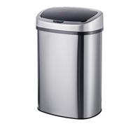 Relaxdays Poubelle 50 L inox avec capteur