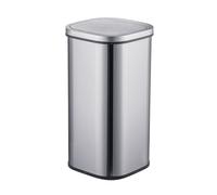 Relaxdays Poubelle à Capteur 30 L en Acier Inoxydable Couvercle Automatique Argent