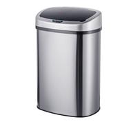 Relaxdays Poubelle 50 L inox avec capteur