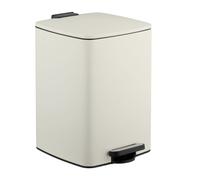 Relaxdays Poubelle de Cuisine, 20 litres, Design Moderne, Seau intérieur Amovible, pédale antidérapante, Beige