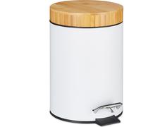 relaxdays Poubelle de salle de bain 3 l