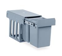 Relaxdays 10027285, gris Poubelle montée de cuisine, Extracteur, 8l chaque, Système de tri de déchet, plastique, 35 x 25 x 47 cm