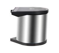 Relaxdays Poubelle encastrable couvercle basculant