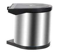 Relaxdays Poubelle encastrable couvercle basculant