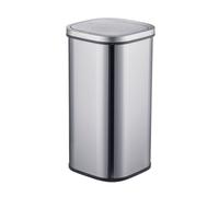 Relaxdays Poubelle à Capteur 30 L en Acier Inoxydable Couvercle Automatique Argent