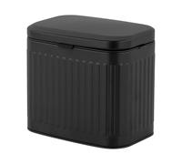 Relaxdays Poubelle murale, 4 l, à accrocher ou à coller, noir
