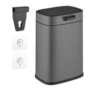 Relaxdays Poubelle Suspendue, 5 litres, Salle de Bain, Cuisine, Seau Amovible, à Suspendre ou Coller, Choix de Couleur