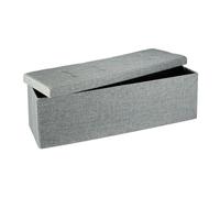 Relaxdays Pouf de rangement pliant repose-pied
