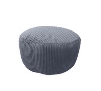 Relaxdays Pouf en tissu côtelé