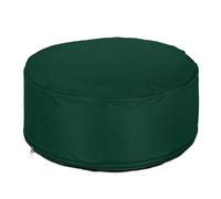 Relaxdays Pouf Gonflable, Tabouret Rond, H x D : 26 x 56 cm, pour extérieur (Jardin, Balcon, Camping), Vert