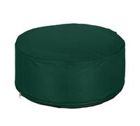 Relaxdays Pouf gonflable, tabouret rond, H x D : 26 x 56 cm, pour extérieur (jardin, balcon, camping), vert