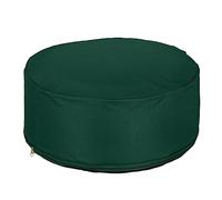 Relaxdays Pouf Gonflable, Tabouret Rond, H x D : 26 x 56 cm, pour extérieur (Jardin, Balcon, Camping), Vert
