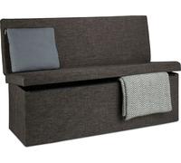 relaxdays Pouf pliable avec dossier XL