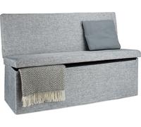 relaxdays Pouf pliable avec dossier XL
