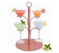Relaxdays Présentoir 4 verres