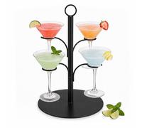Relaxdays Présentoir 4 verres