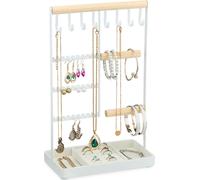 relaxdays Présentoir à bijoux avec tiroir à anneaux