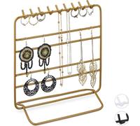 relaxdays Présentoir à bijoux Chaînes et boucles d'oreilles