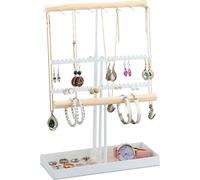 relaxdays Présentoir à bijoux réglable en hauteur en forme de T
