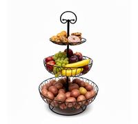 Relaxdays Présentoir à fruits 3 niveaux