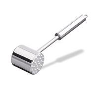 Relaxdays Professional Double-Sided Stainless Steel Meat Tenderiser, 28 cm Long,