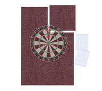 Relaxdays Protection cible fléchettes 6 pcs feutre