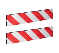 Relaxdays Protection de Garage pour la portière Automobile, lot 2, réfléchissante, 50 x 10 cm, Rouge et Blanc