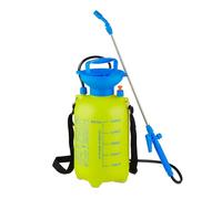 Relaxdays Pulvérisateur à Pression, buse réglable, pour l'arrosage de Vos Plantes, 5 litres, Jaune et Bleu