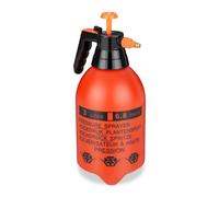 Relaxdays Pulvérisateur Universel Manuel 3L, Jet réglable, pour Eau et désherbant, brumisateur Jardin, Orange et Noir