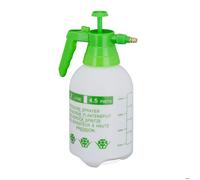 Relaxdays Pulvérisateur universel manuel 2L, jet réglable, pour eau et désherbant, brumisateur jardin, blanc et vert