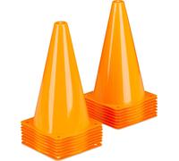 relaxdays Pylônes orange set de 16 pièces